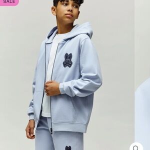 Psycho Bunny Kids Marlo Zip Hoodie 10/12 m